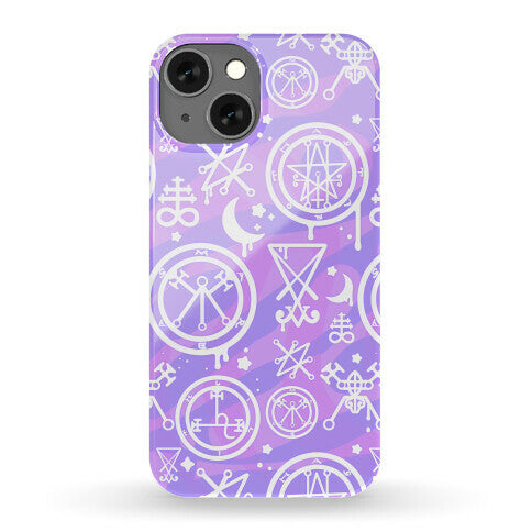 Pastel Goth Demon Sigil Pattern Phone Case